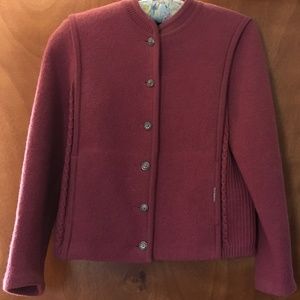 Pink Geiger of Austria Boiled Wool Jacket